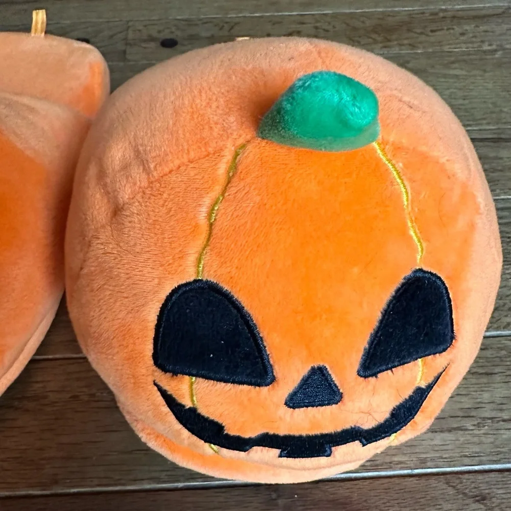 Slippers Jack’o Lantern Pumking Orange size L / XL - Picture 1 of 9